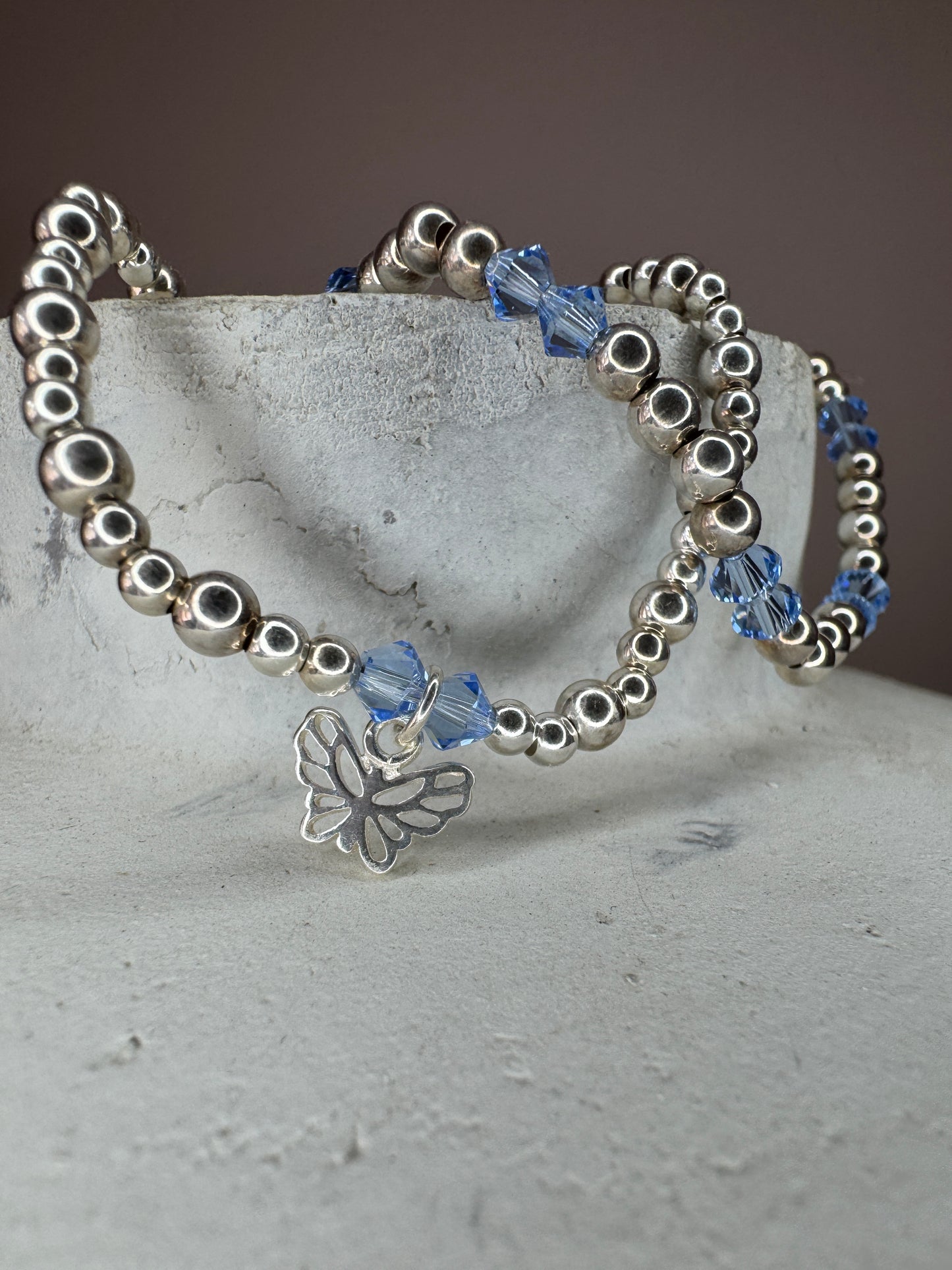 Sterling Silver Butterfly Bracelet