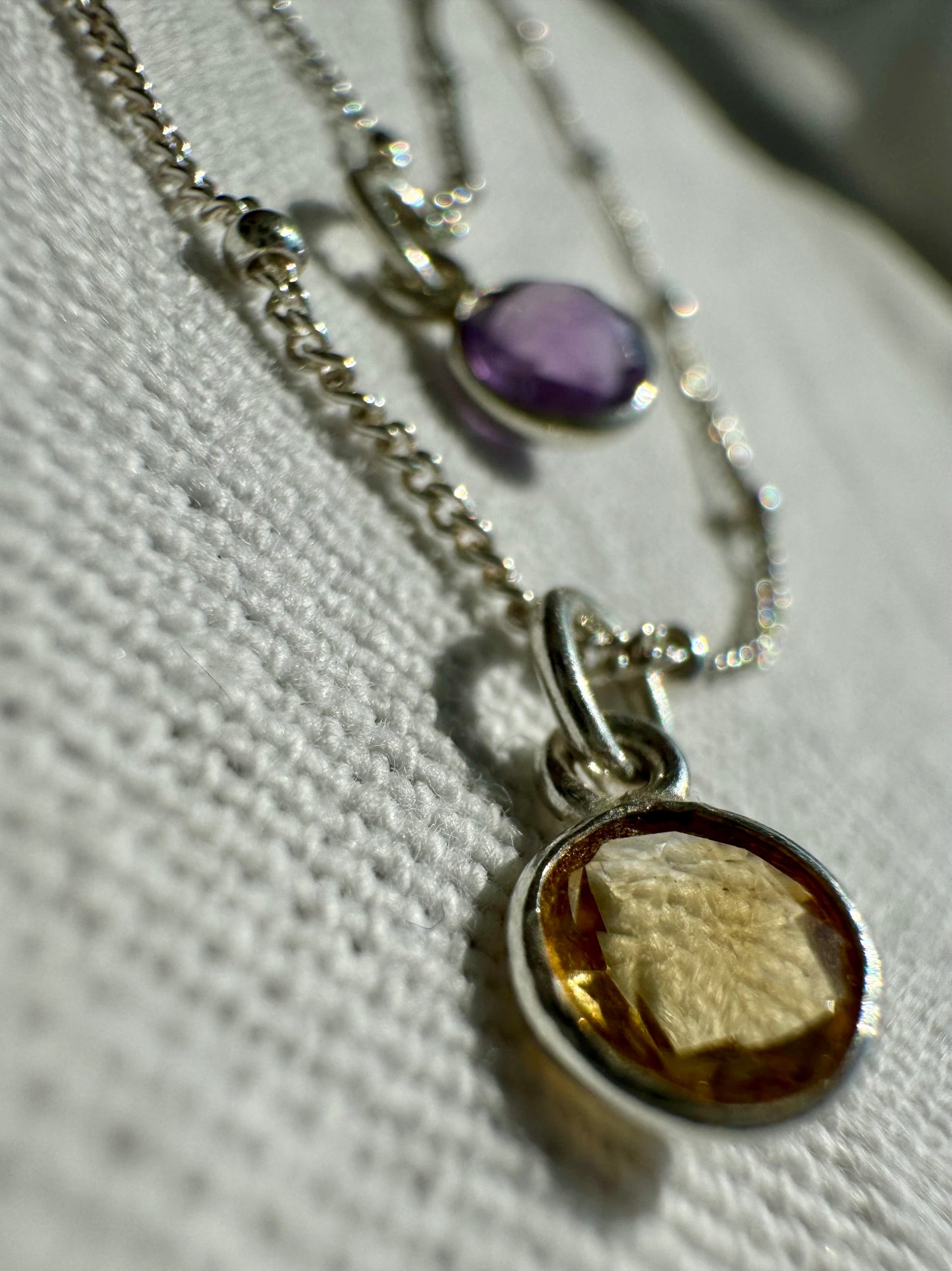 Sterling Silver Citrine Necklace