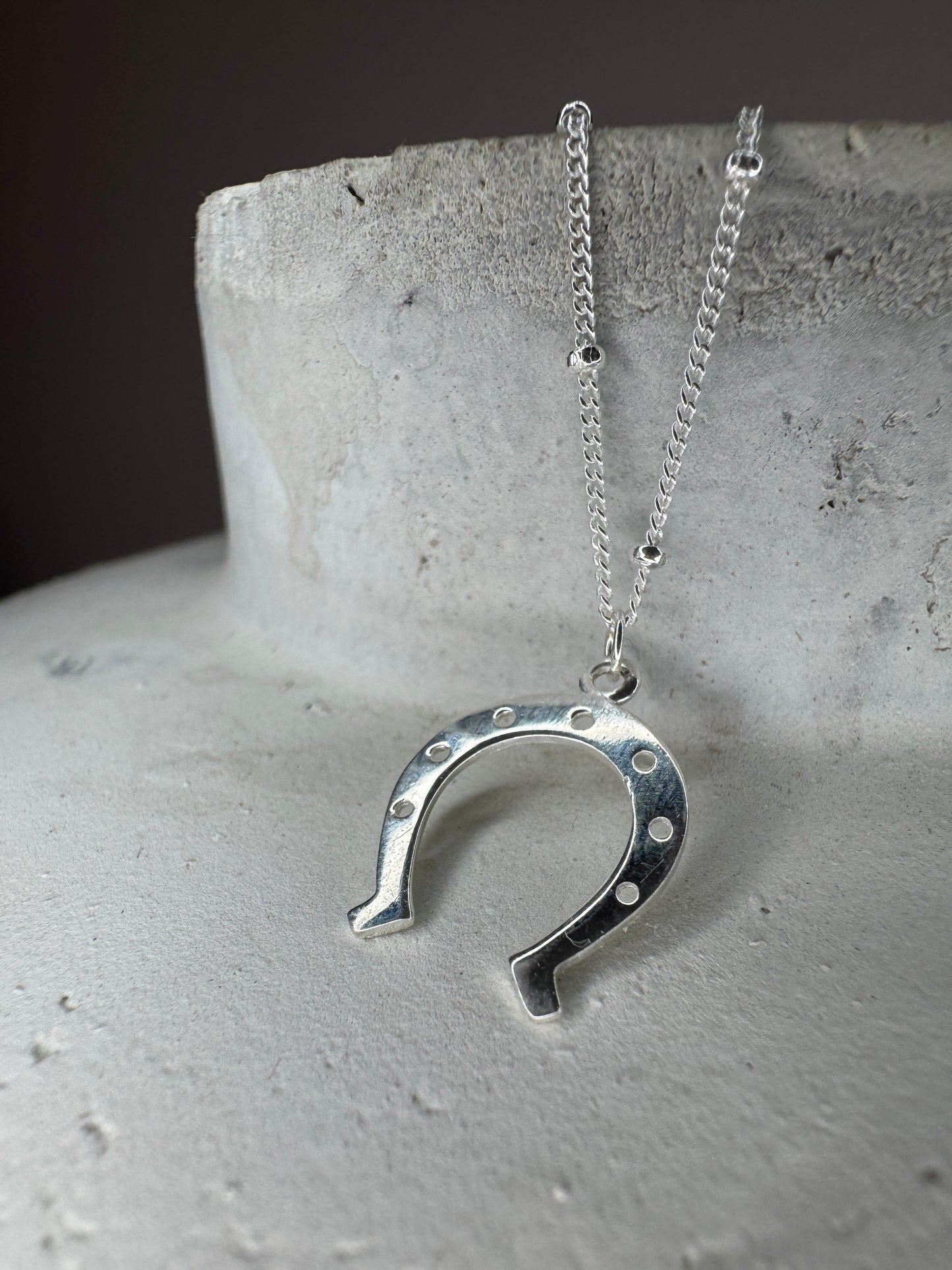 Sterling Silver Horseshoe Necklace