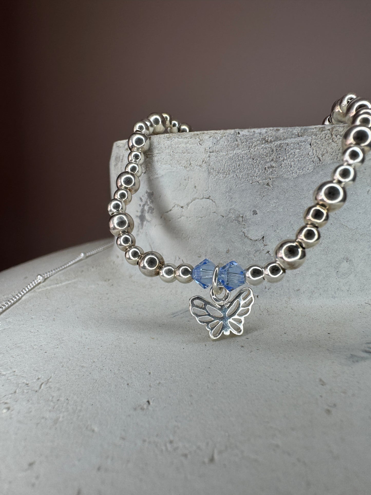 Sterling Silver Butterfly Bracelet