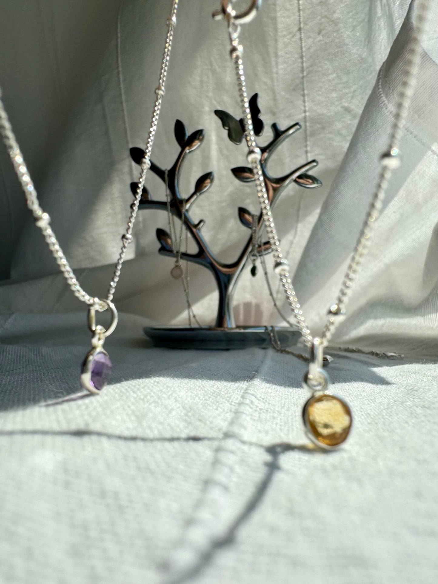 Sterling Silver Citrine Necklace