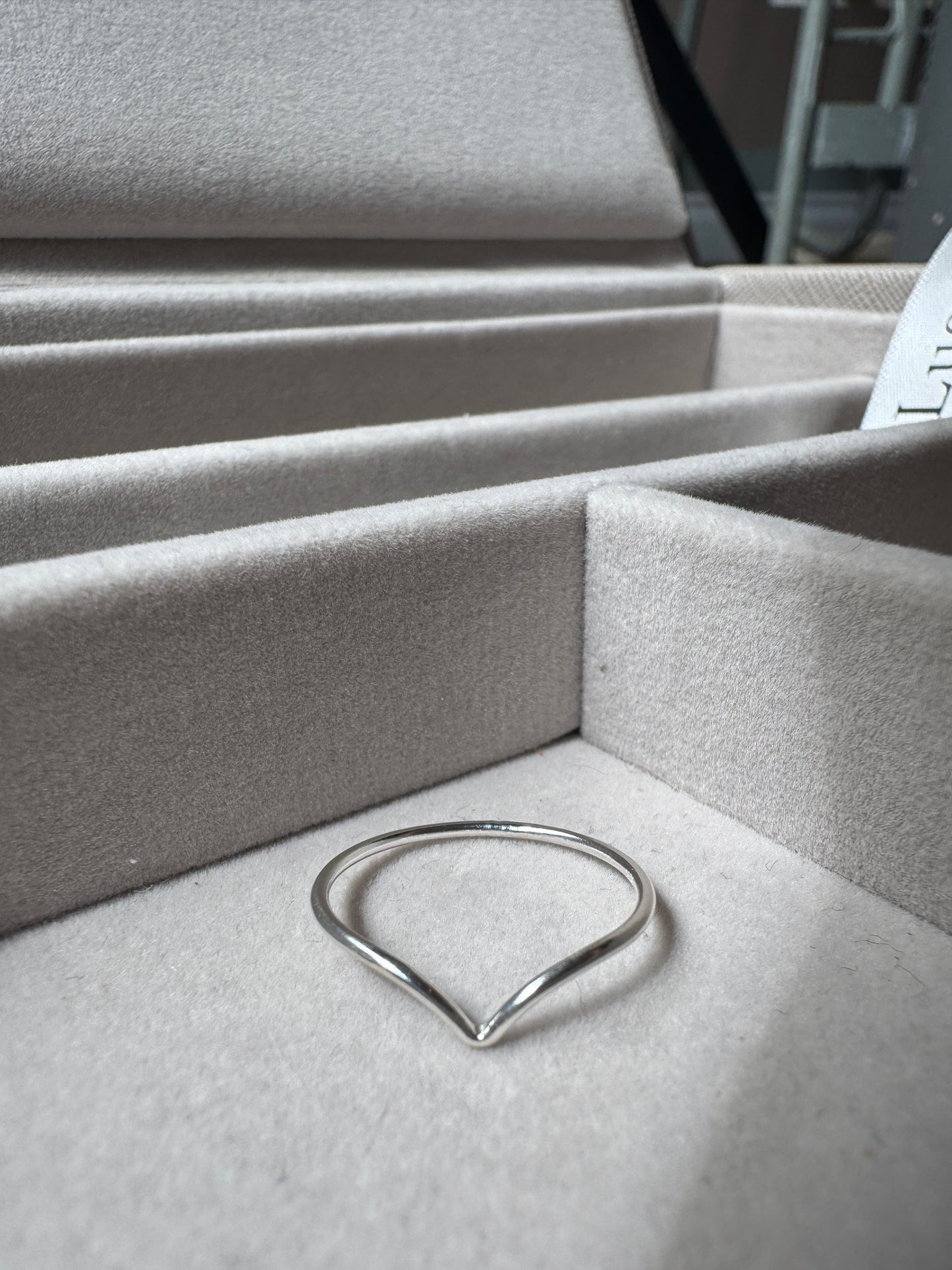 Sterling Silver Chevron Ring