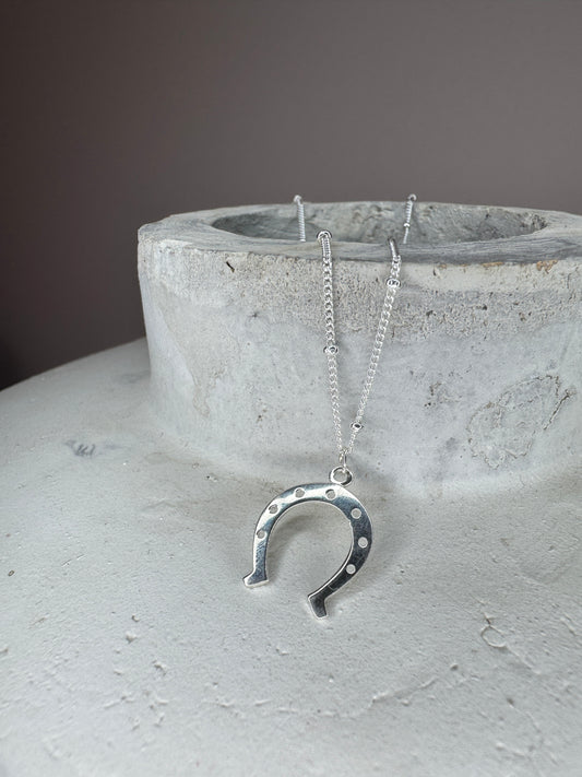 Sterling Silver Horseshoe Necklace