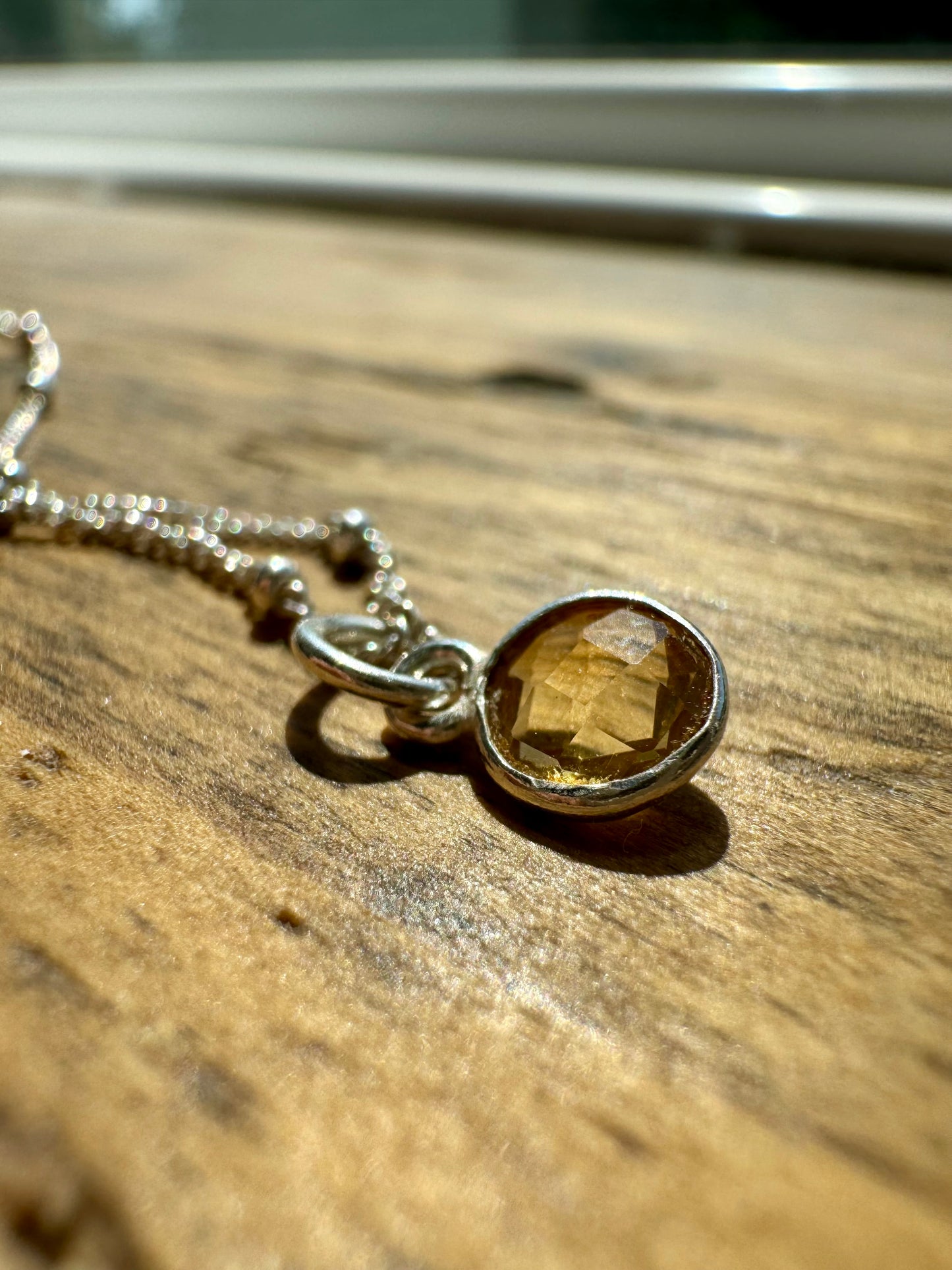 Sterling Silver Citrine Necklace