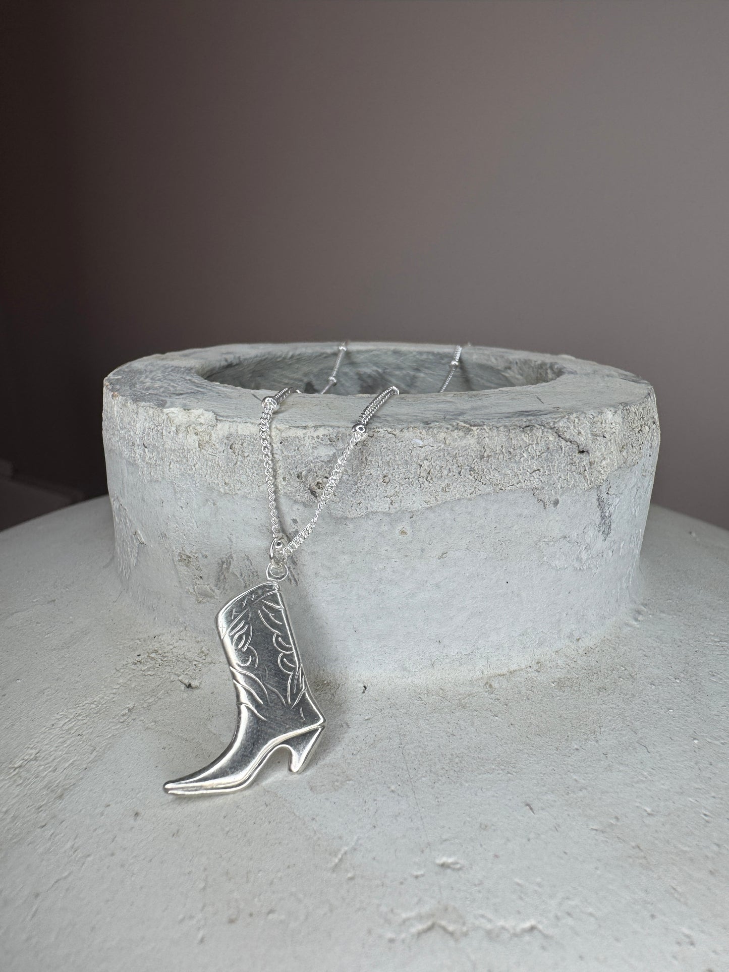 Cowgirl Boot Necklace