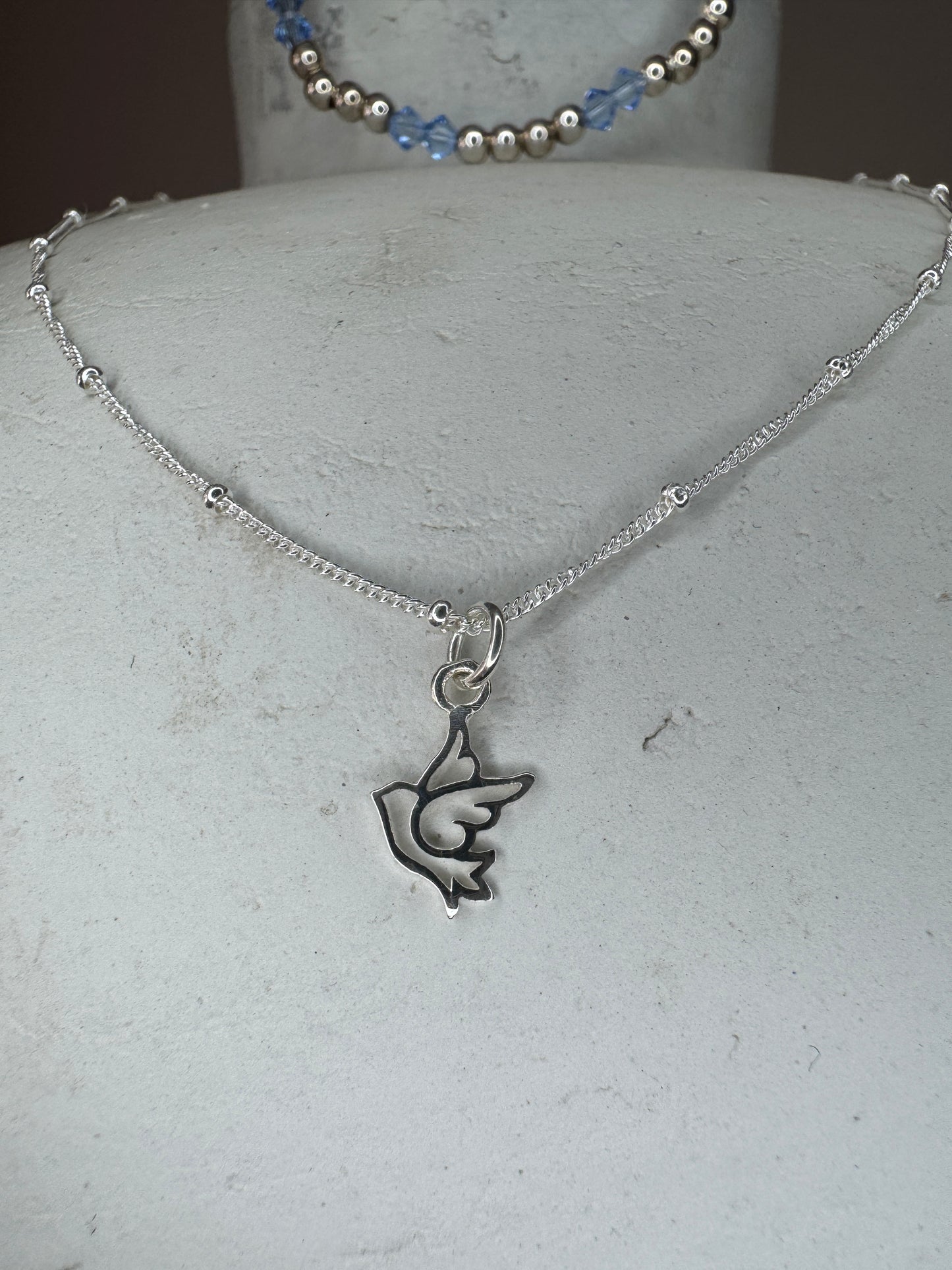 Sterling Silver Dove Necklace