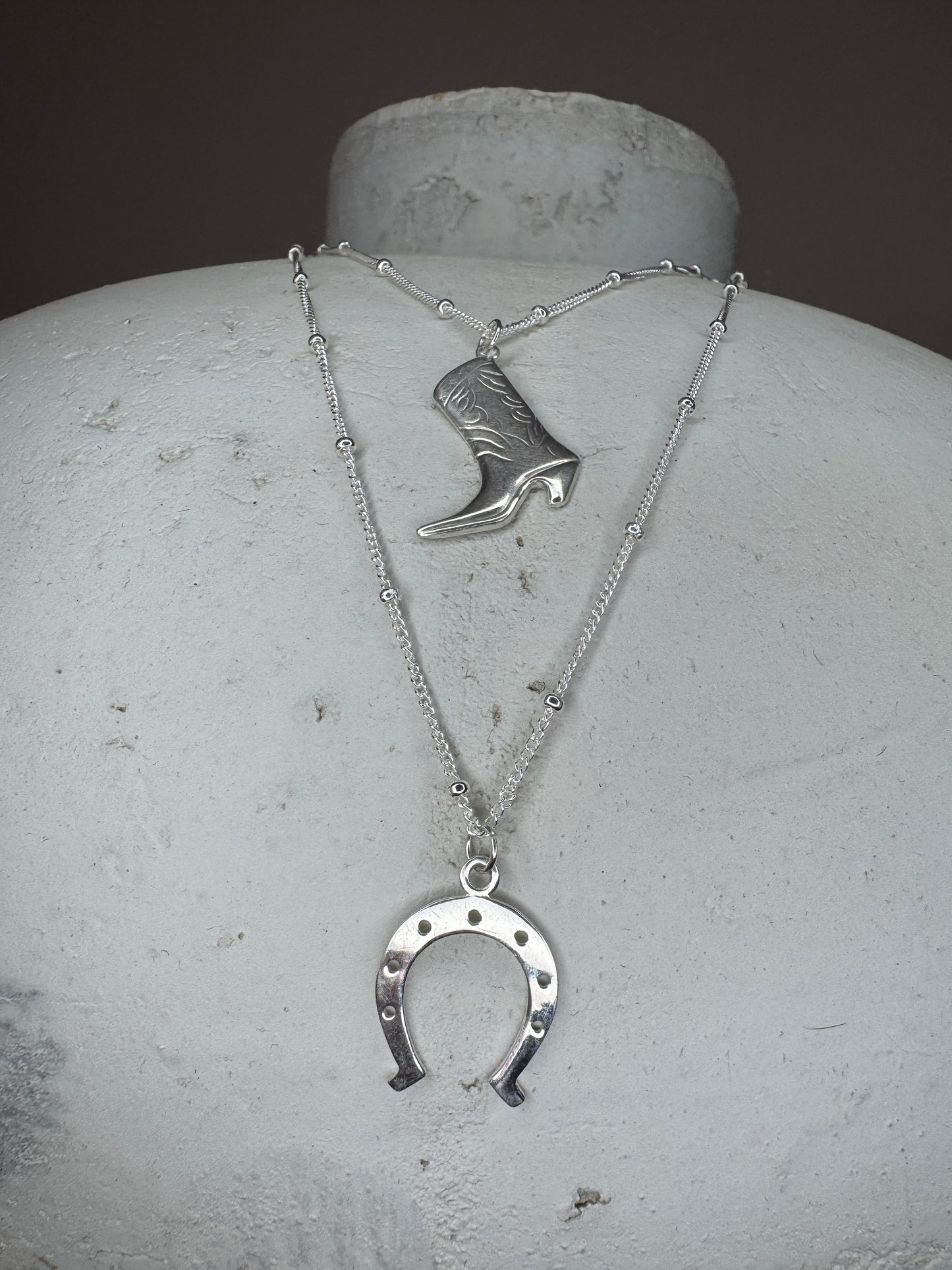 Sterling Silver Horseshoe Necklace