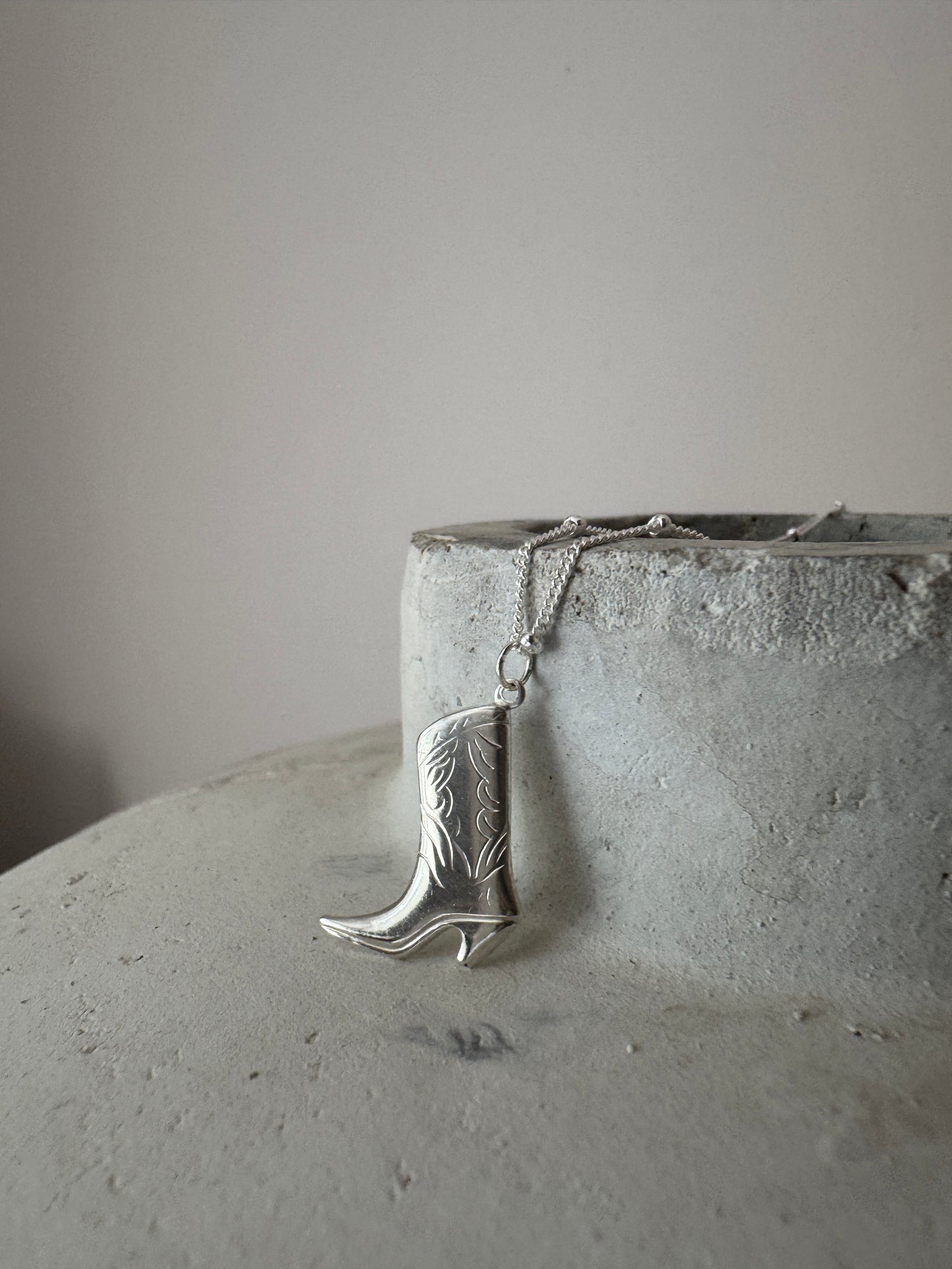 Cowgirl Boot Necklace