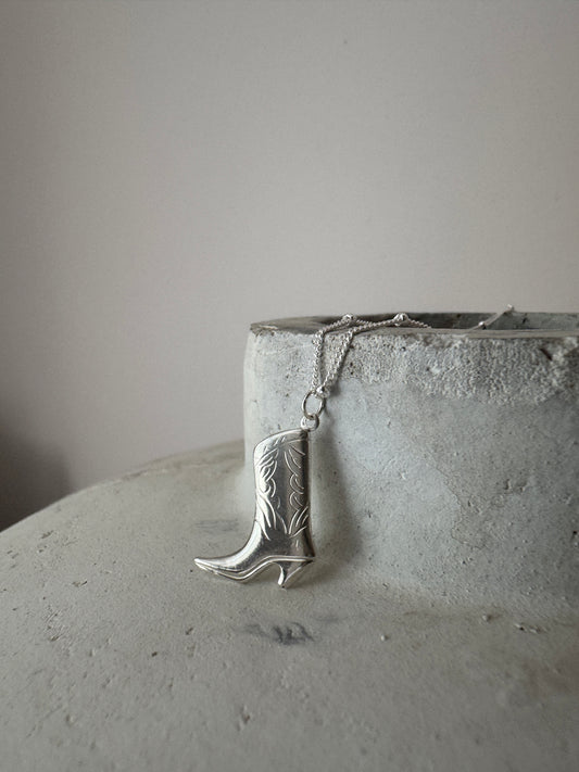 Cowgirl Boot Necklace