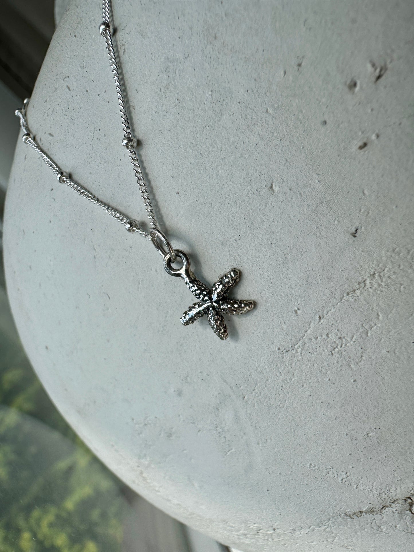 Sterling Silver Starfish Necklace
